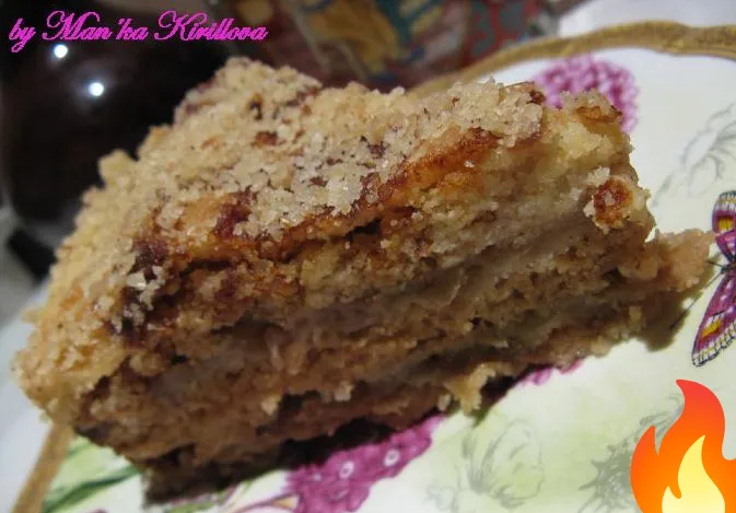 Постер Насыпной яблочный пирог