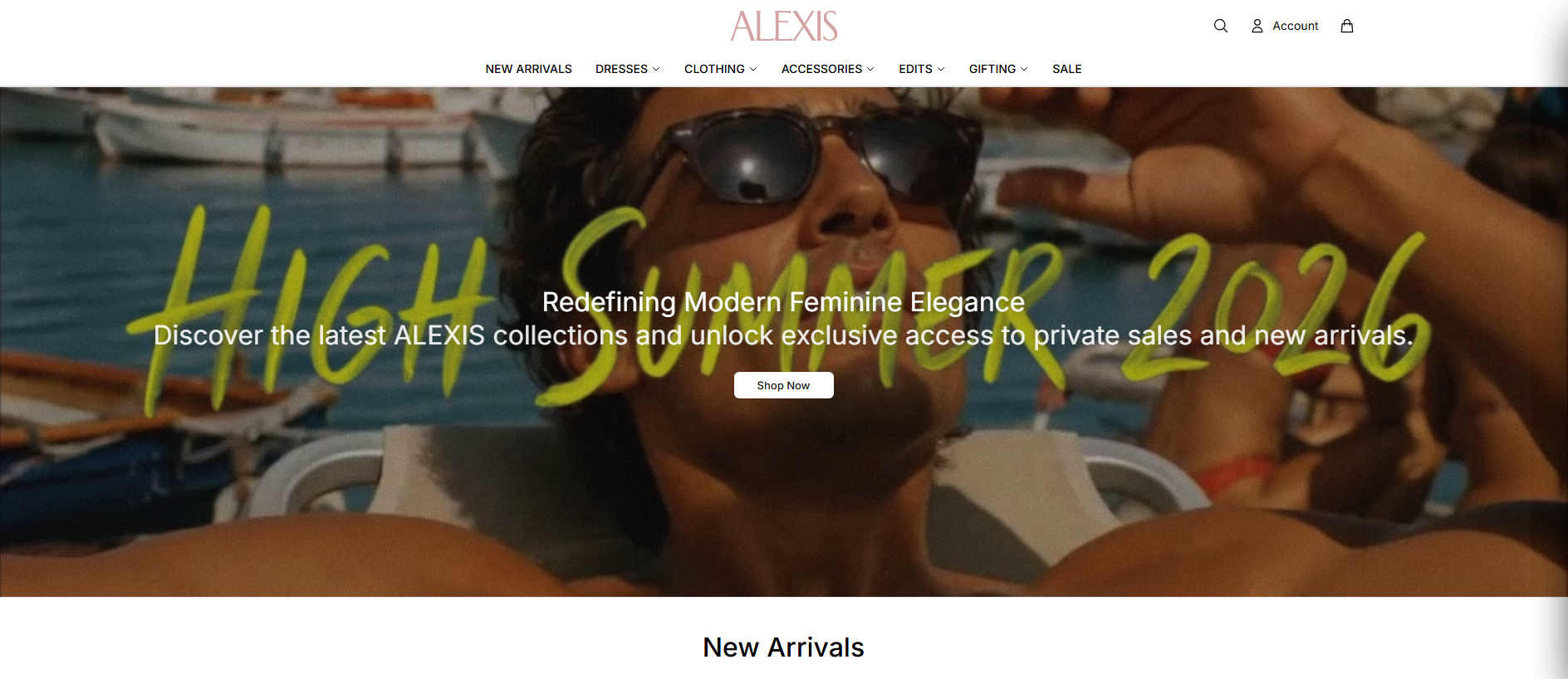 Stored capture of alexisbrand.shop