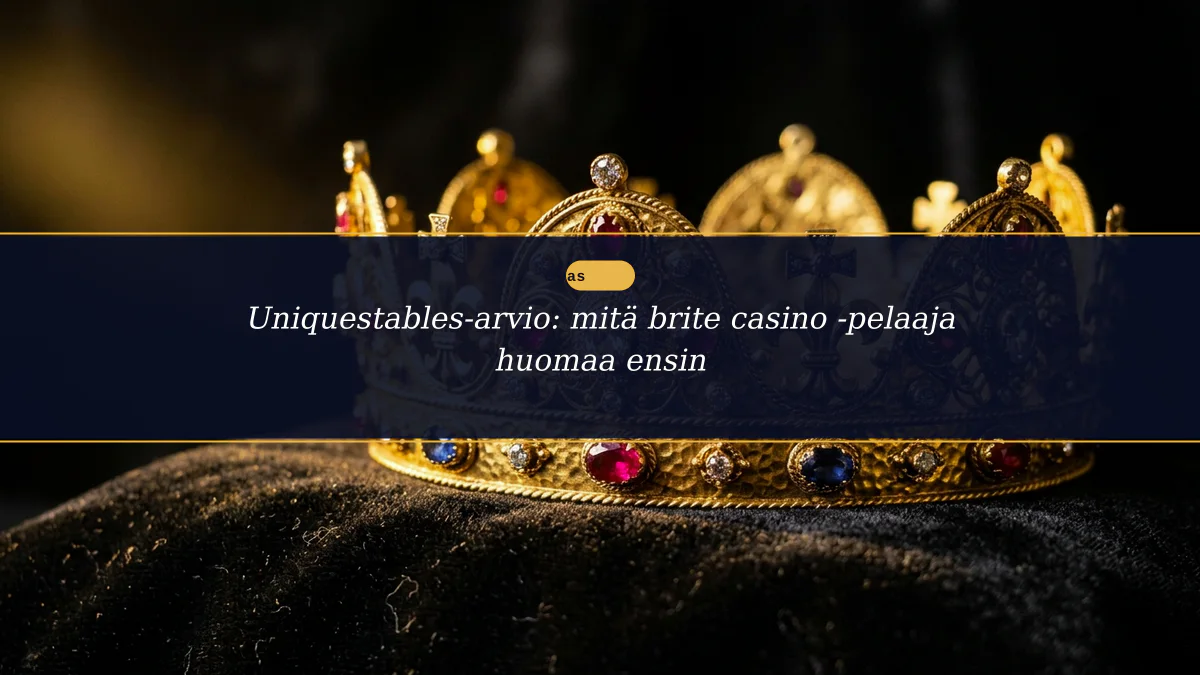 Uniquestables-arvio: mitä brite casino -pelaaja huomaa ensin