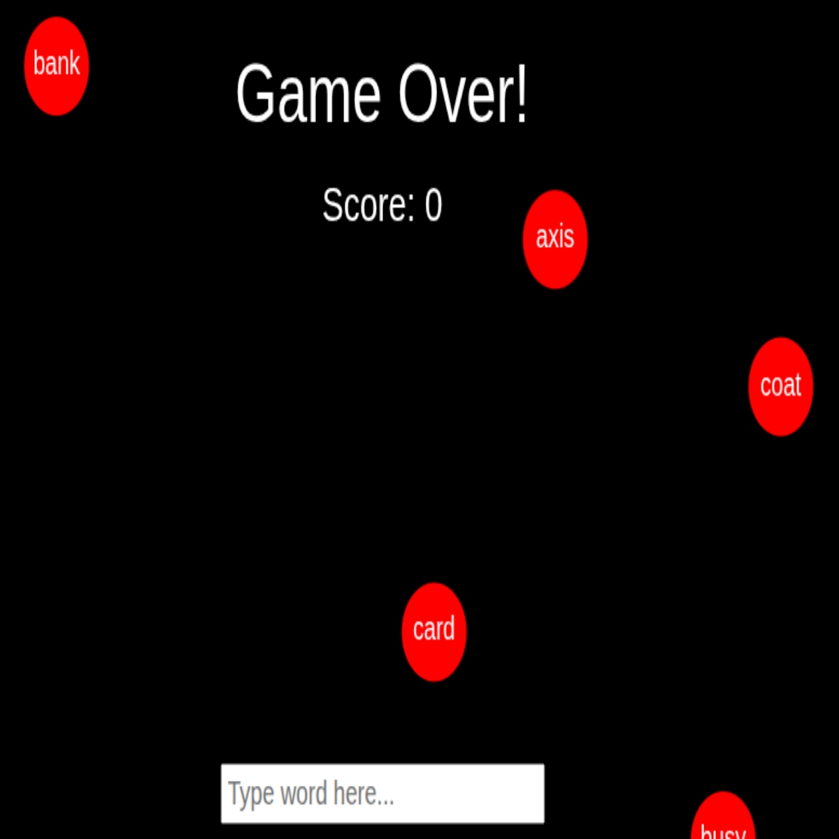 Word Meteor Defender