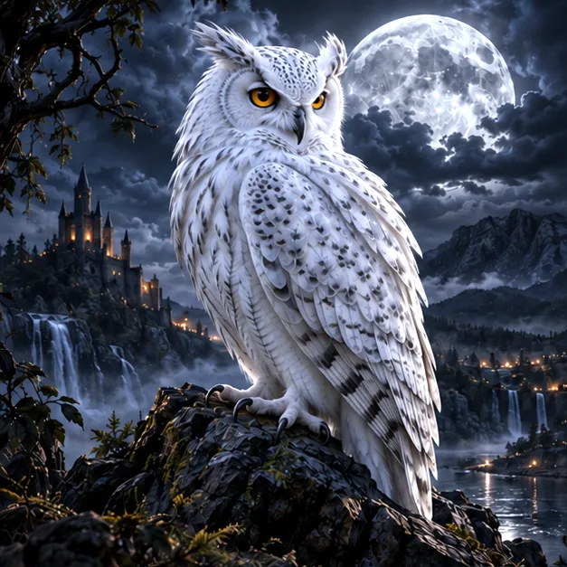 The Moon's White Sentinel
