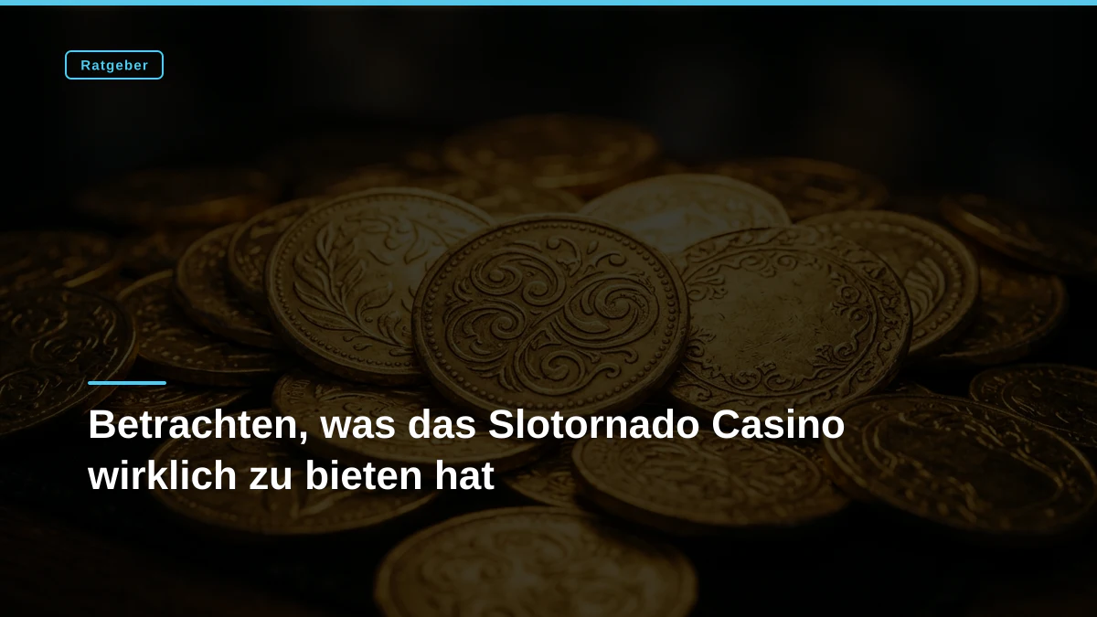 Betrachten, was das Slotornado Casino wirklich zu bieten hat