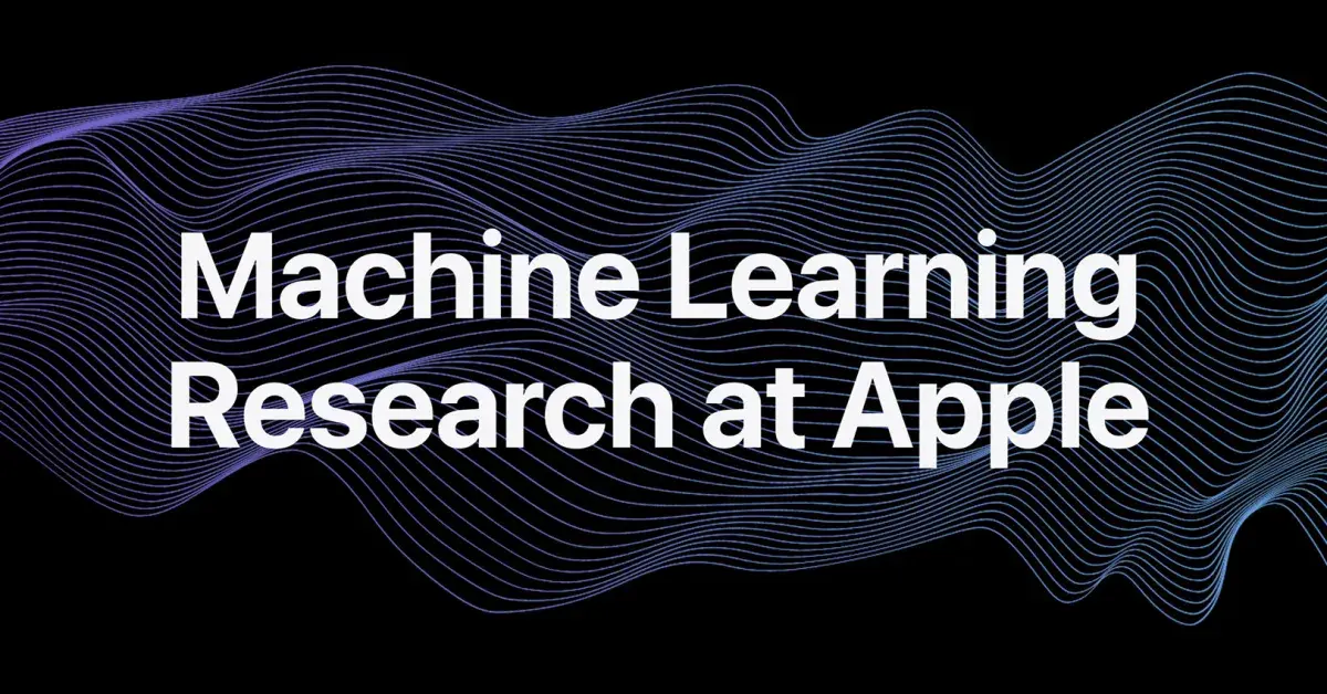 Apple Reveals Computer Vision Research Plans