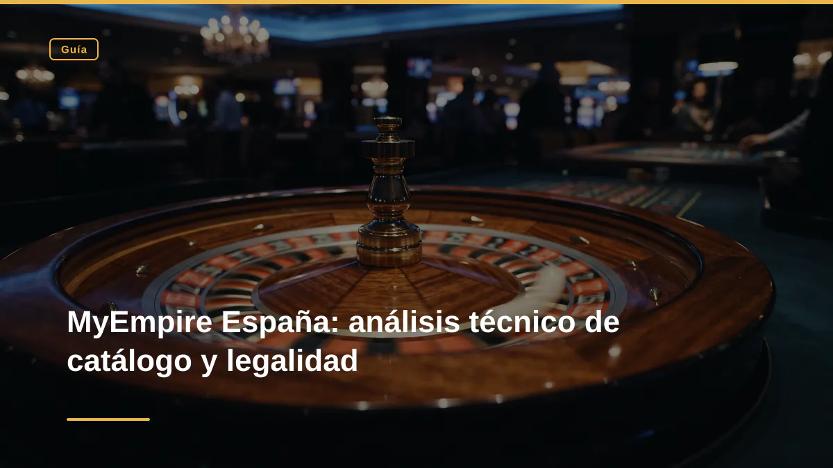MyEmpire España: análisis técnico de catálogo y legalidad