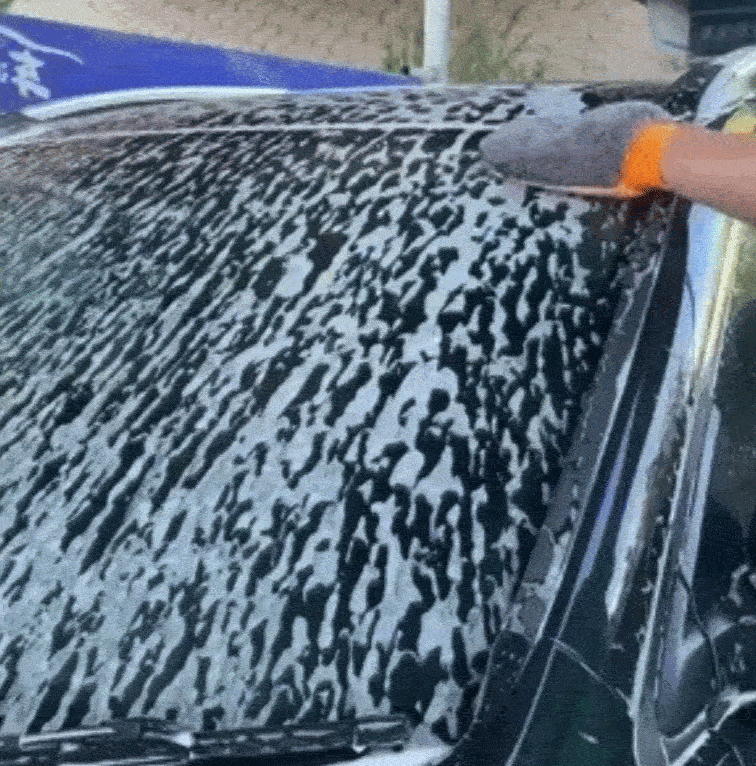 כפפת ג׳ילדה מיקרופייבר לניקוי מקצועי של הרכב