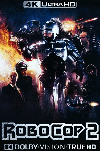 RoboCop 2 1990, 4K, MOVIE, COVER, POSTER, FILM, BOX, ART