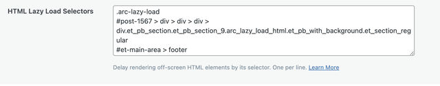 HTML-Lazy-Load-settings