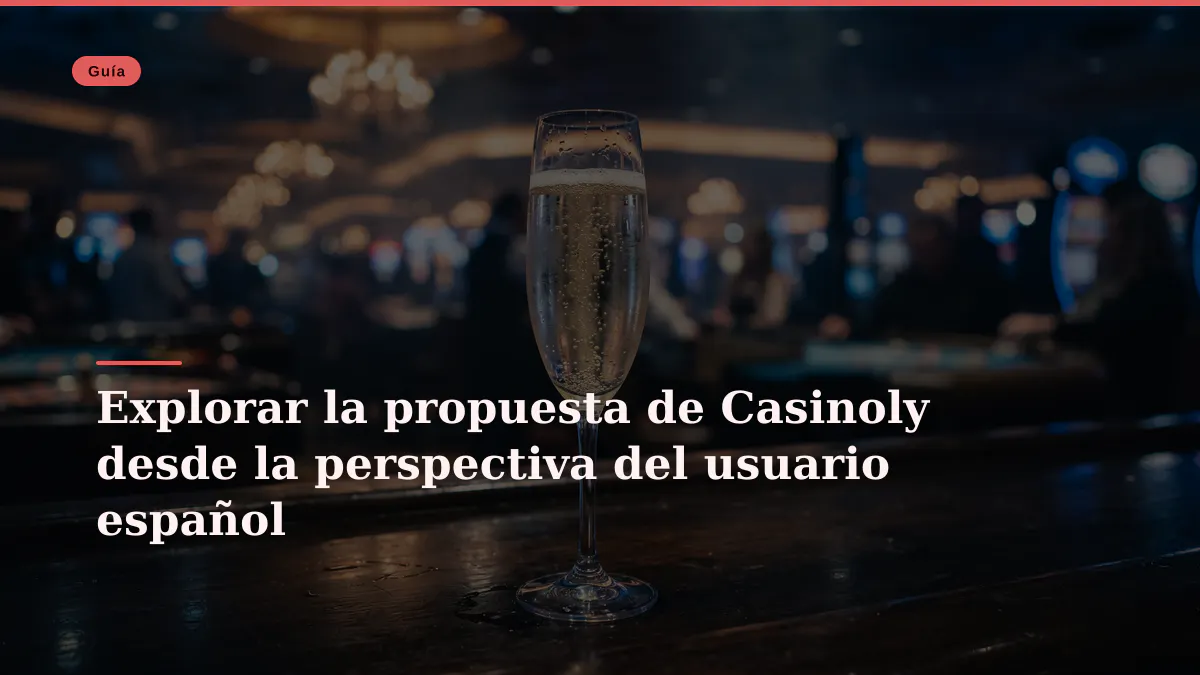 Explorar la propuesta de Casinoly desde la perspectiva del usuario español