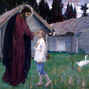 Христос благословляющий отрока Варфоломея 1926