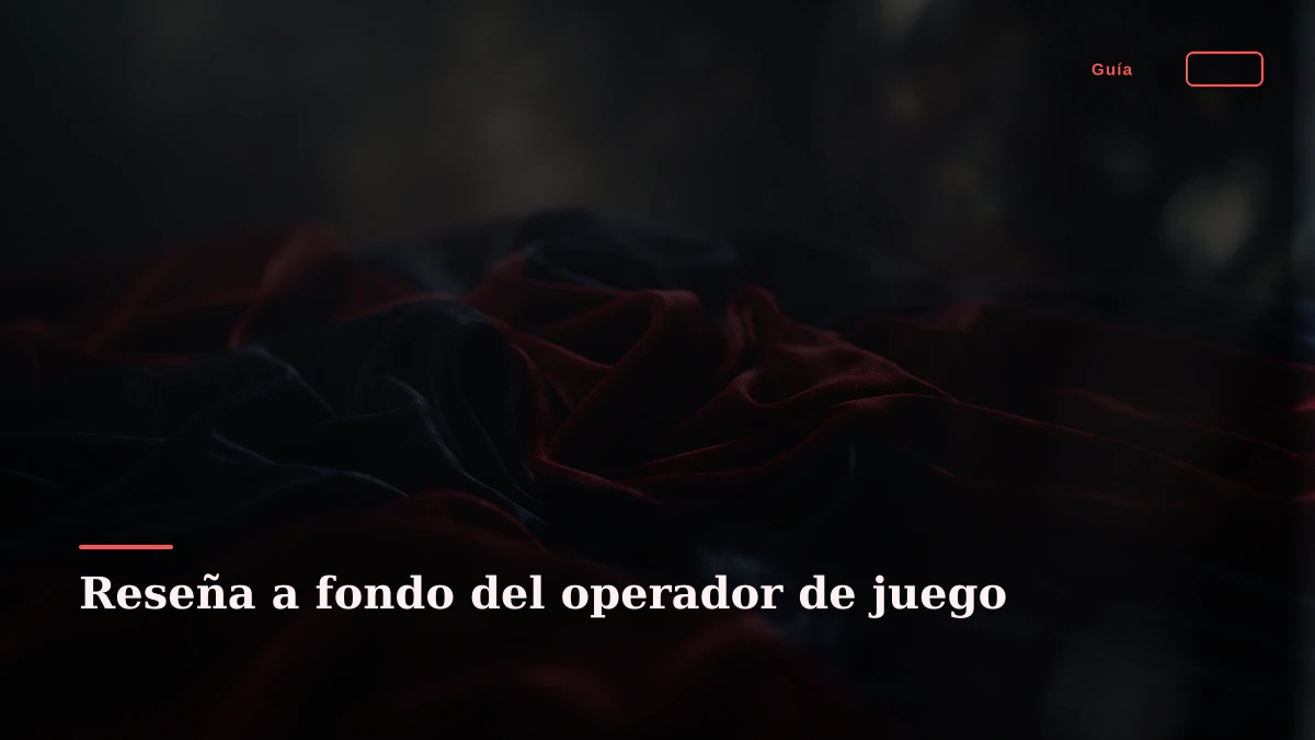 Reseña a fondo del operador de juego