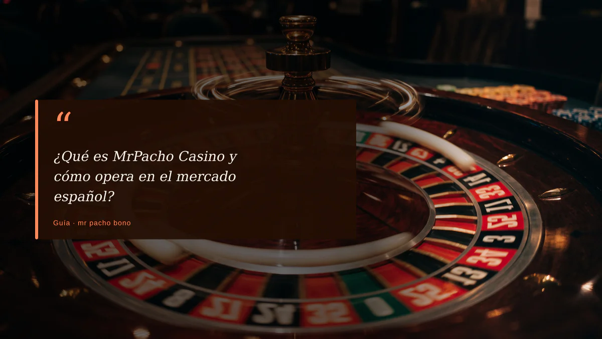 ¿Qué es MrPacho Casino y cómo opera en el mercado español?