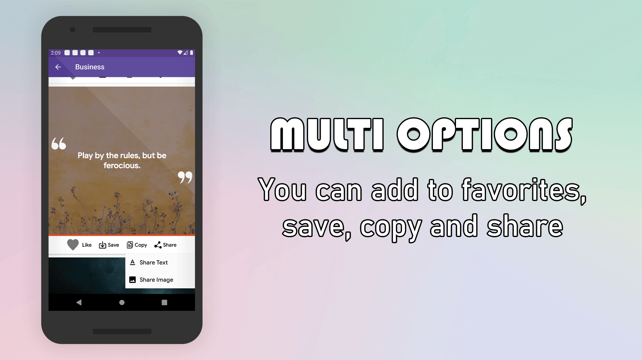 Offline positive quotes - Full Android Application with GDPR and Admob