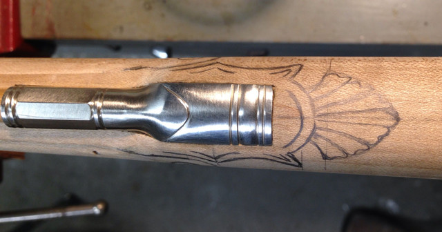 Small Rifle carving design 4