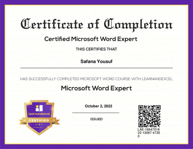 Word-Certificate