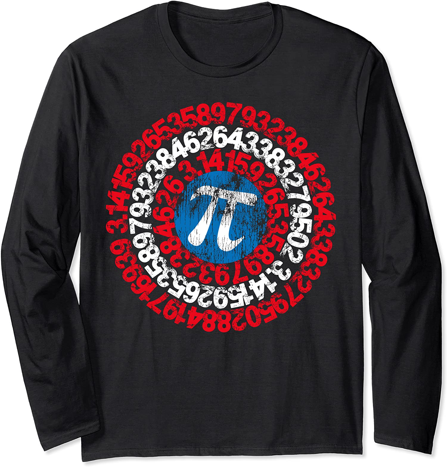 Math Captain Pi Superhero Math Nerd Geek Pi Day Gift Long Sleeve T-Shirt