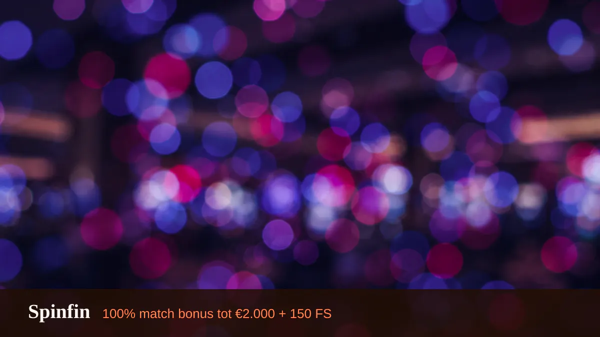 Spinfin casino — welkomstbonus 100% match bonus tot €2.000 + 150 FS, betalingen: Visa, Mastercard, Skrill, Neteller, Paysafecard