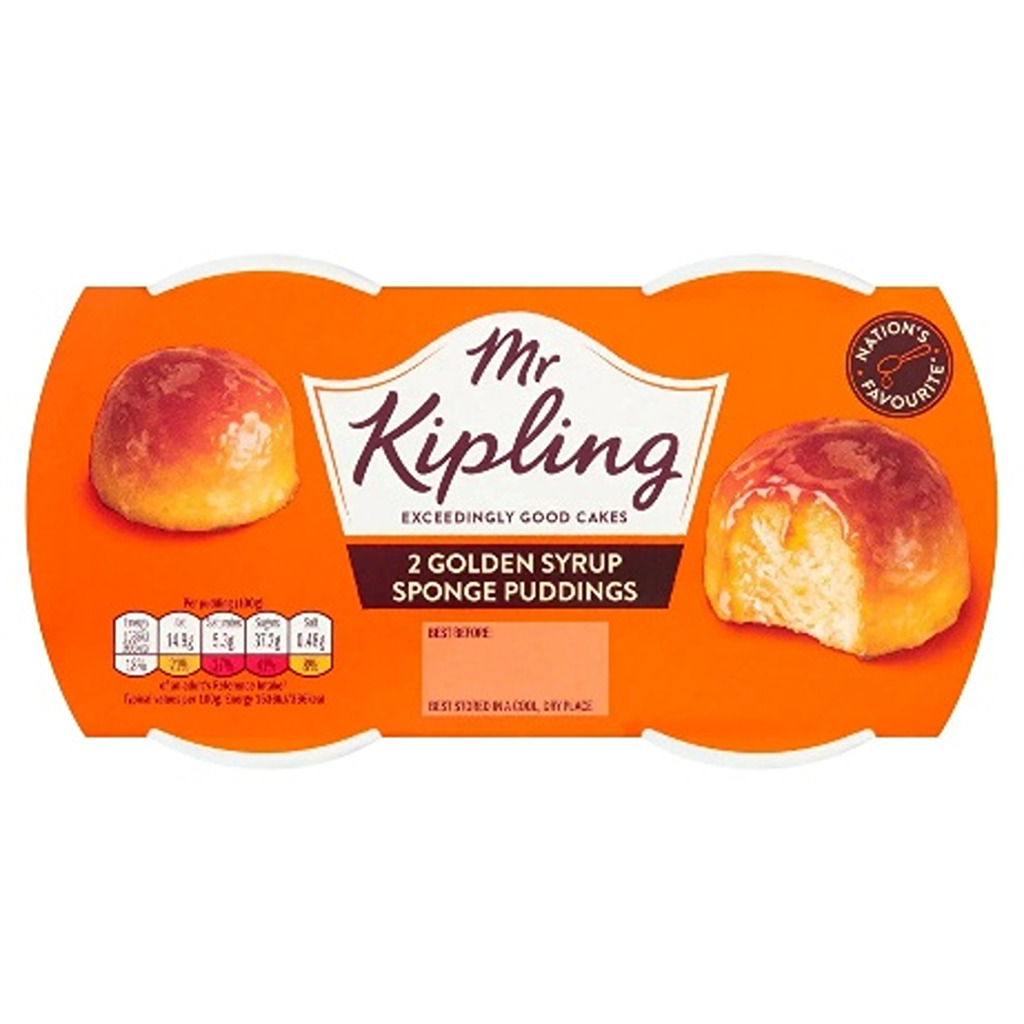 Golden Syrup Sponge Puddings x2 Mr. Kipling's