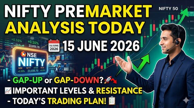 Nifty premarket analysis 15 June 2026