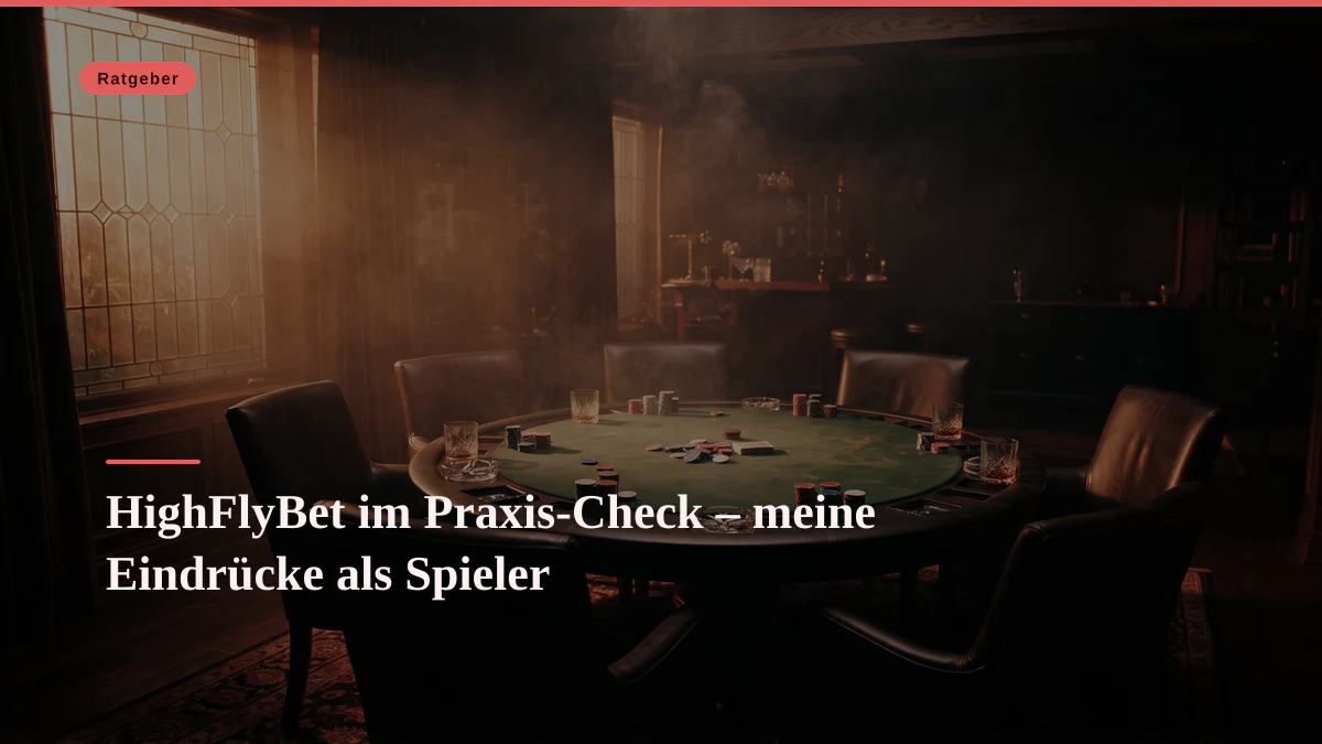 HighFlyBet im Praxis-Check – meine Eindrücke als Spieler