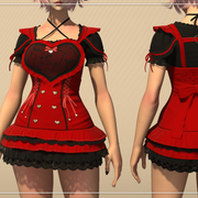 Dress gingham off dyed