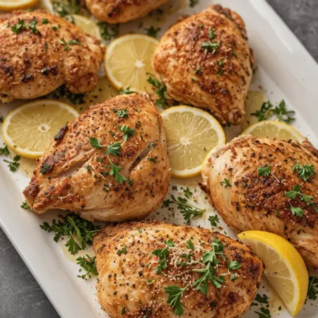 Lemon Parmesan Roast Chicken Recipe