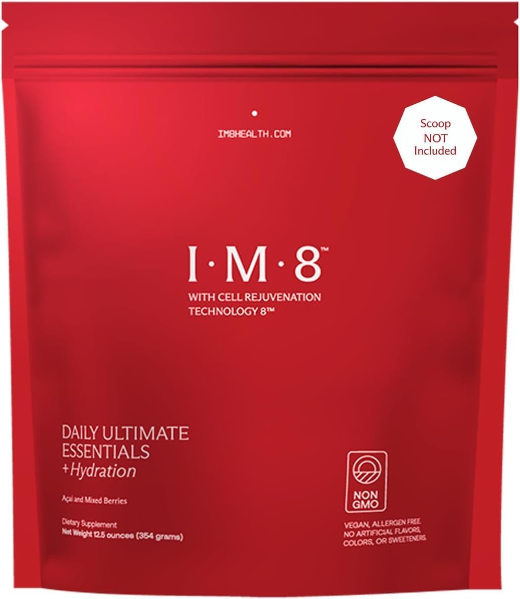 does im8 have glutathione IM8 Daily Ultimate Essentials All-in-One Multivitamin Supplement Powder  Bag, 92