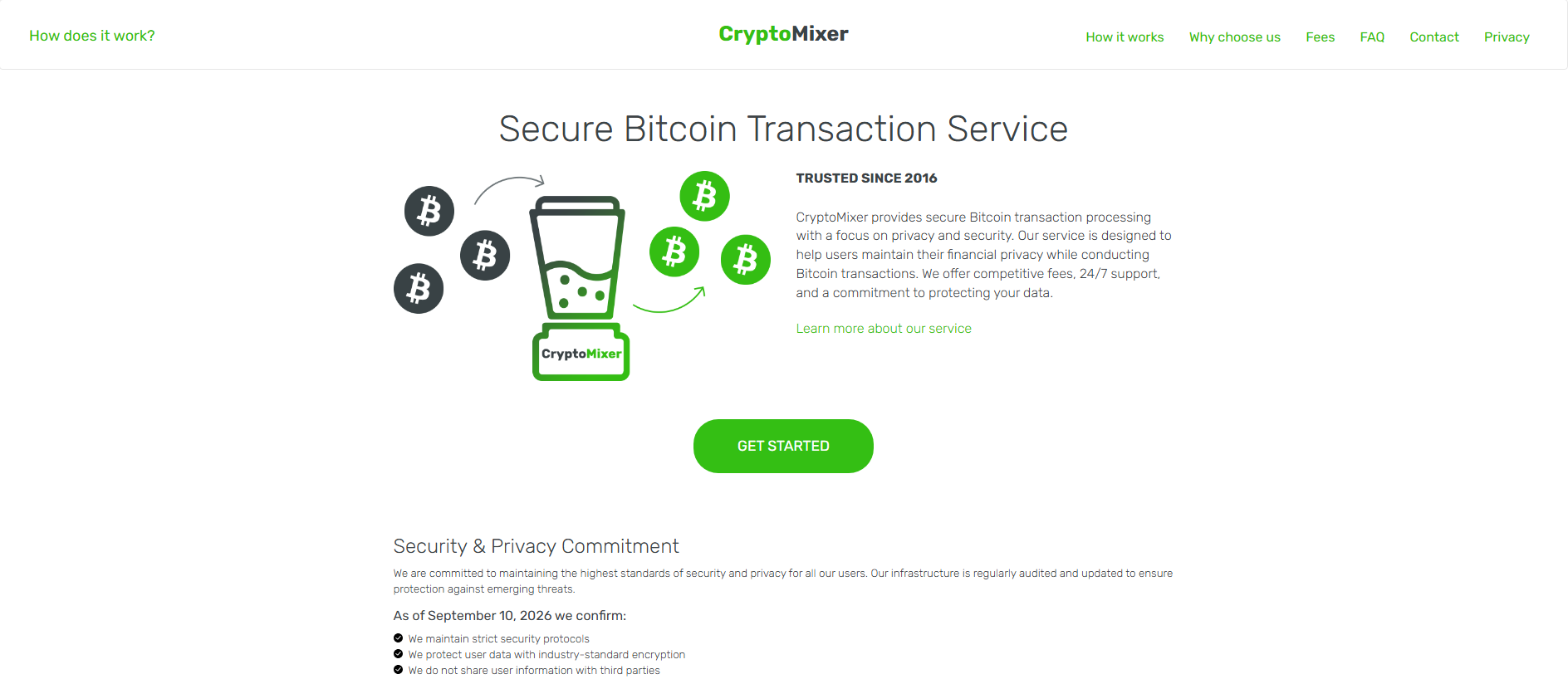 Stored capture of cryptomixer.st