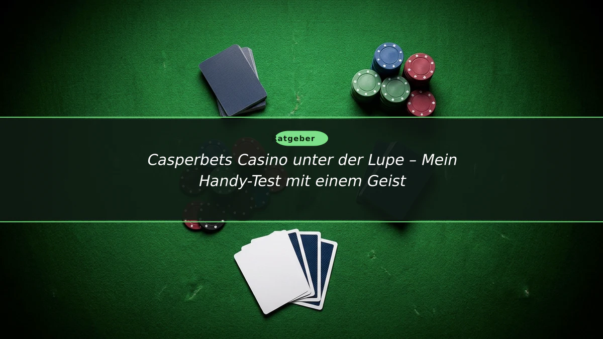 Casperbets Casino unter der Lupe – Mein Handy-Test mit einem Geist