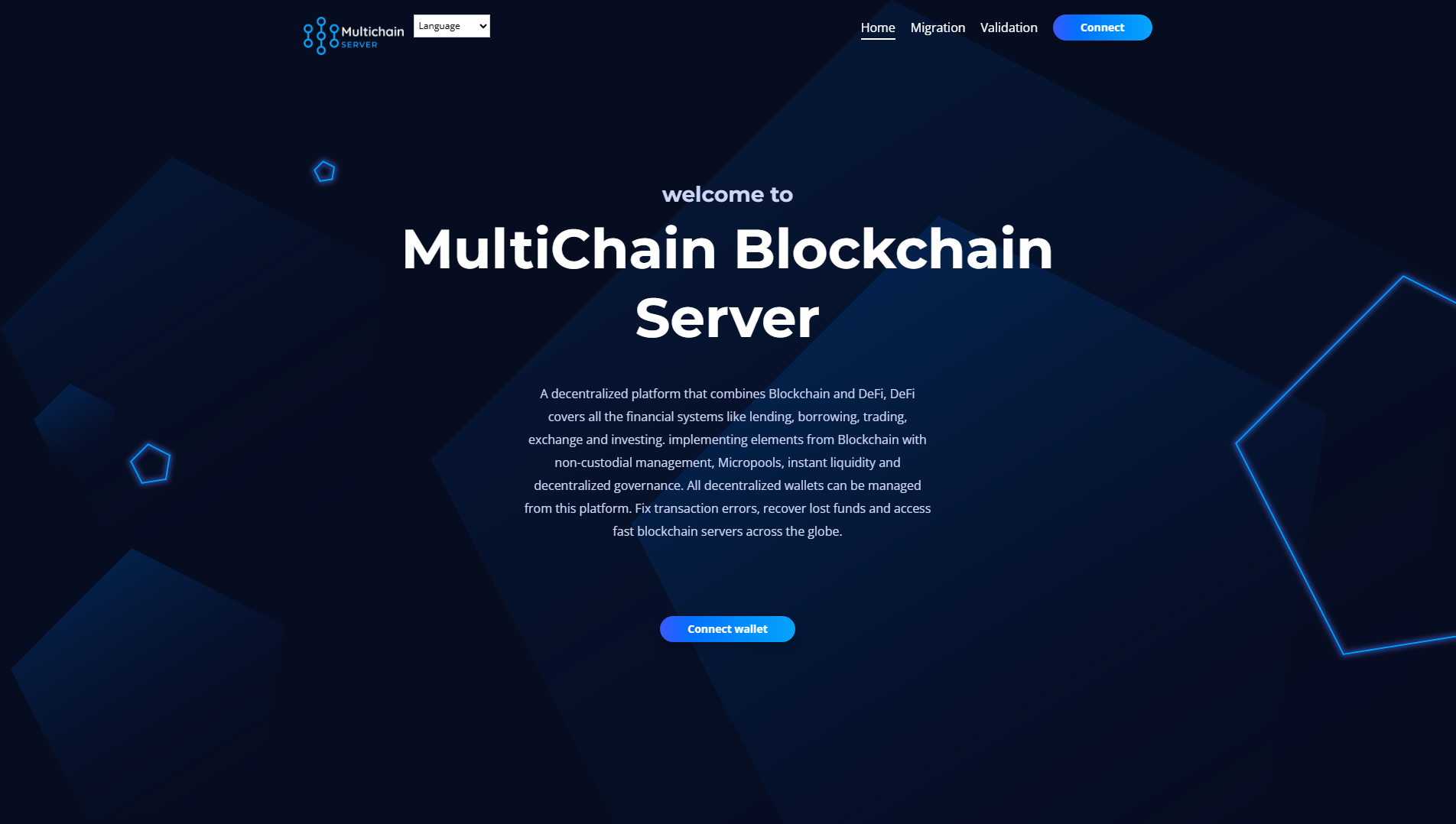 Screenshot of mail.multichainserver.co