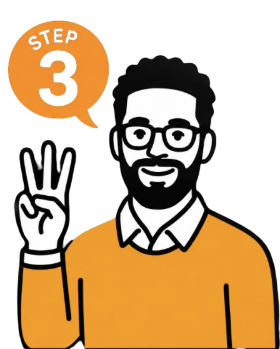 Step 3 illustration — It goes live