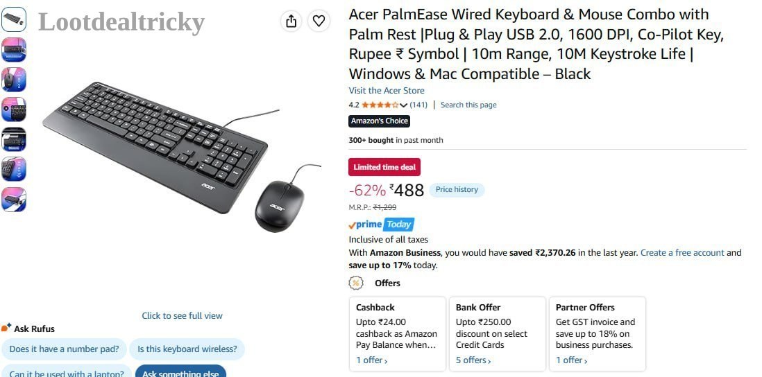 Acer Wired Keyboard | Loot Lo Acer Wired Keyboard | Loot Lo
