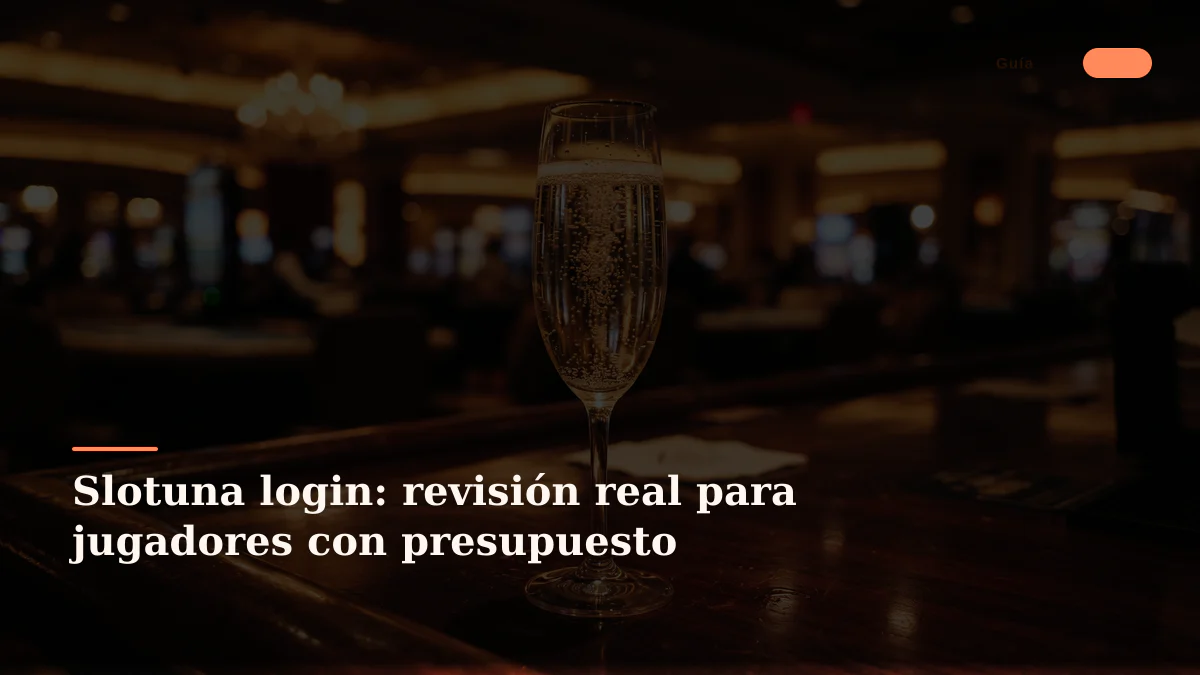 Slotuna login: revisión real para jugadores con presupuesto