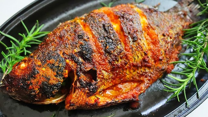 Fish on Wood Grill