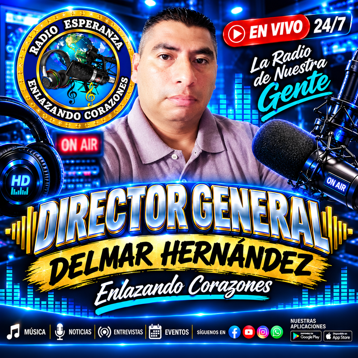 Dirección general de Radio Esperanza DH