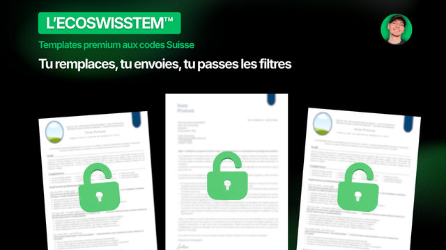 Modèles de CV suisses ECOSWISSTEM