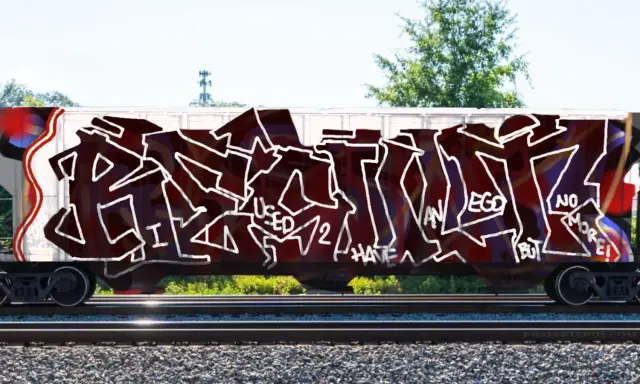 Graffiti artwork by Tkiz