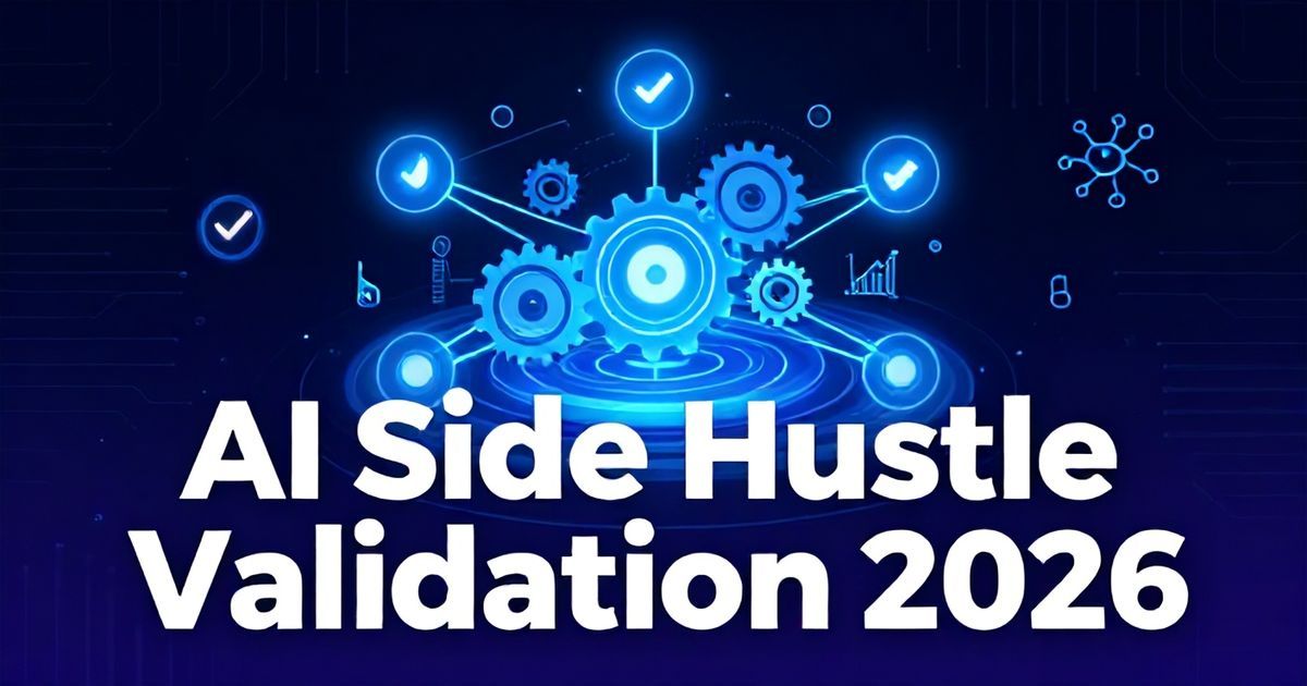 AI Side Hustle Validation 2026: A Data-Driven, Step-by-Step Framework
