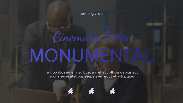 Blockbuster Cinematic Typography