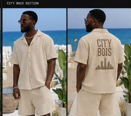 City Bois Cream Edition on model