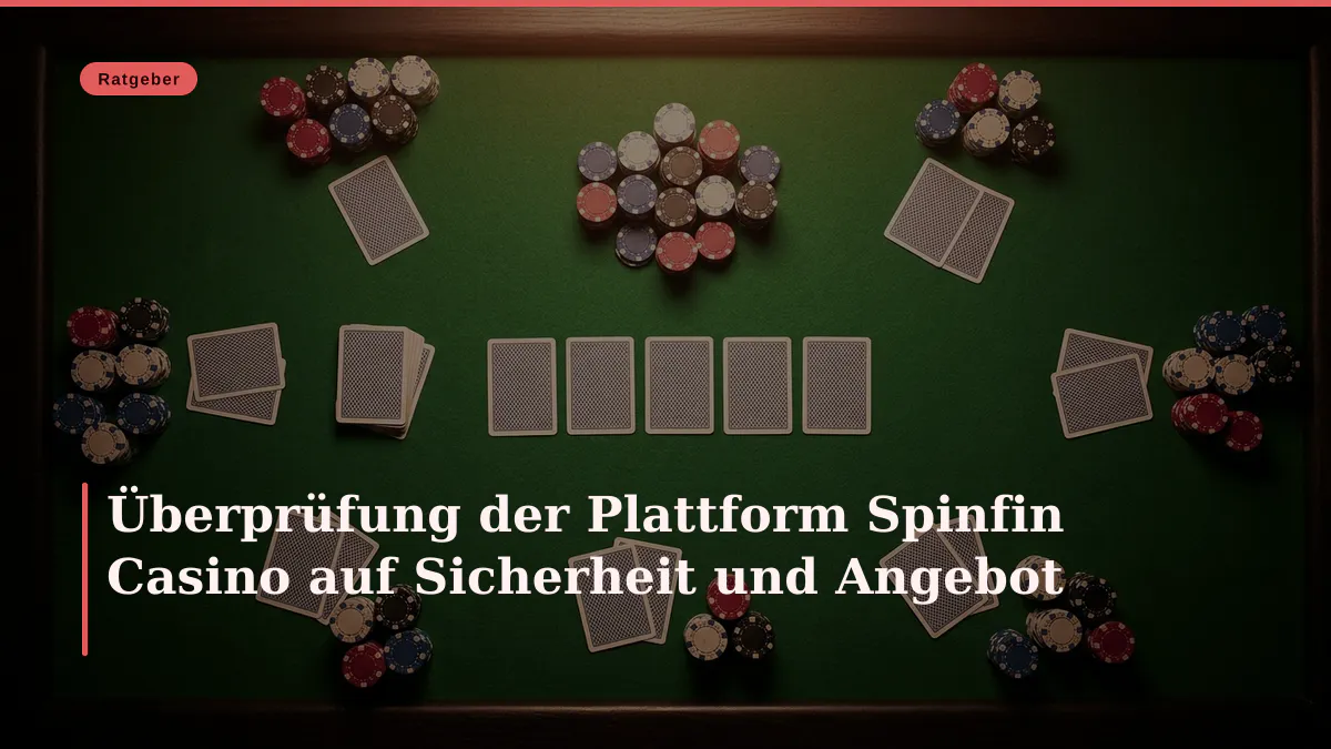 Überprüfung der Plattform Spinfin Casino auf Sicherheit und Angebot