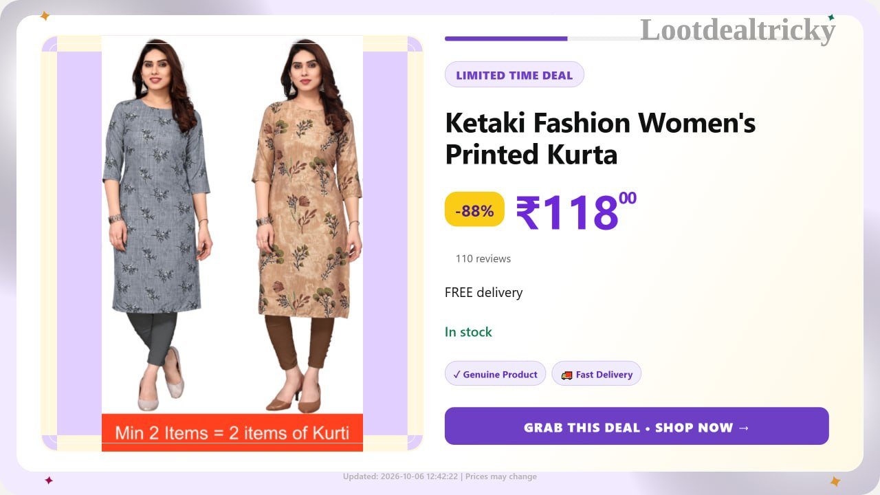   ketaki Fashion Women – Just ₹118 | Best Deal