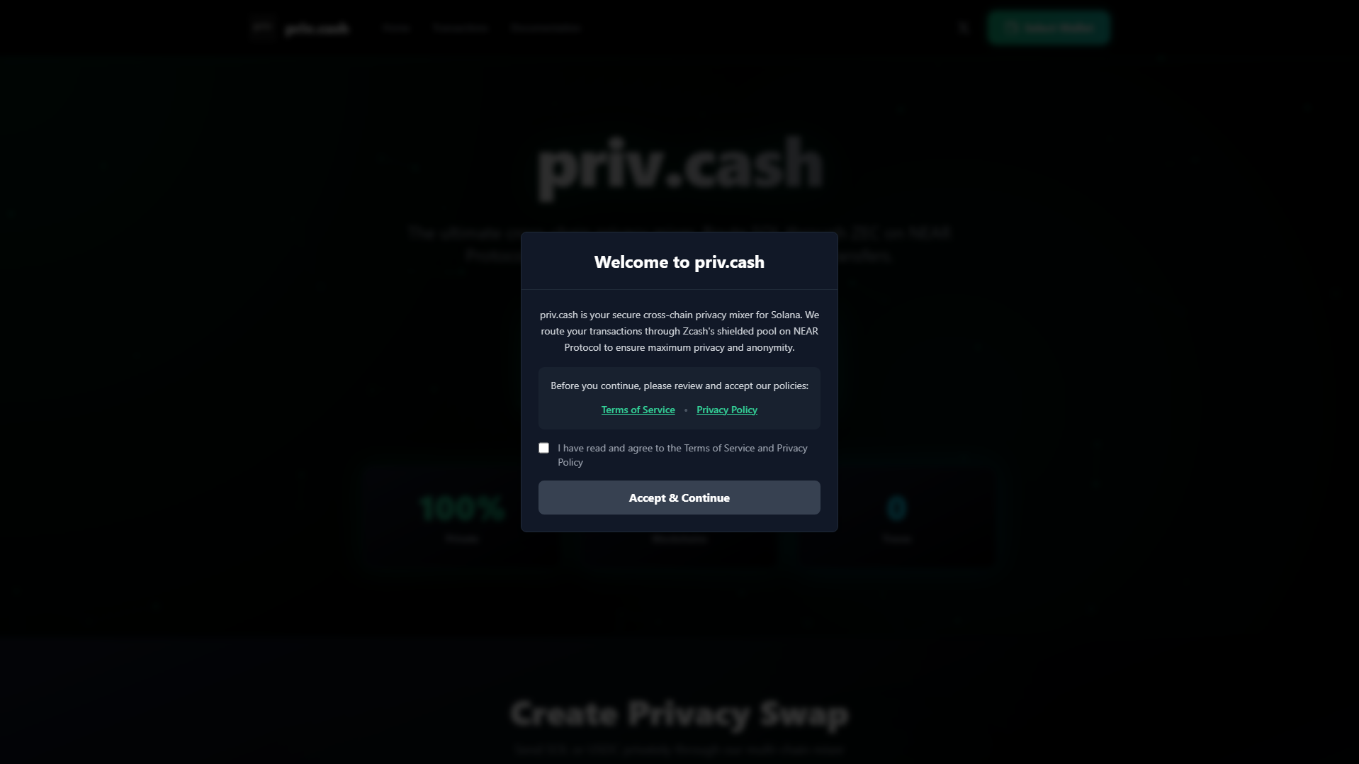 Stored capture of privcash.digital