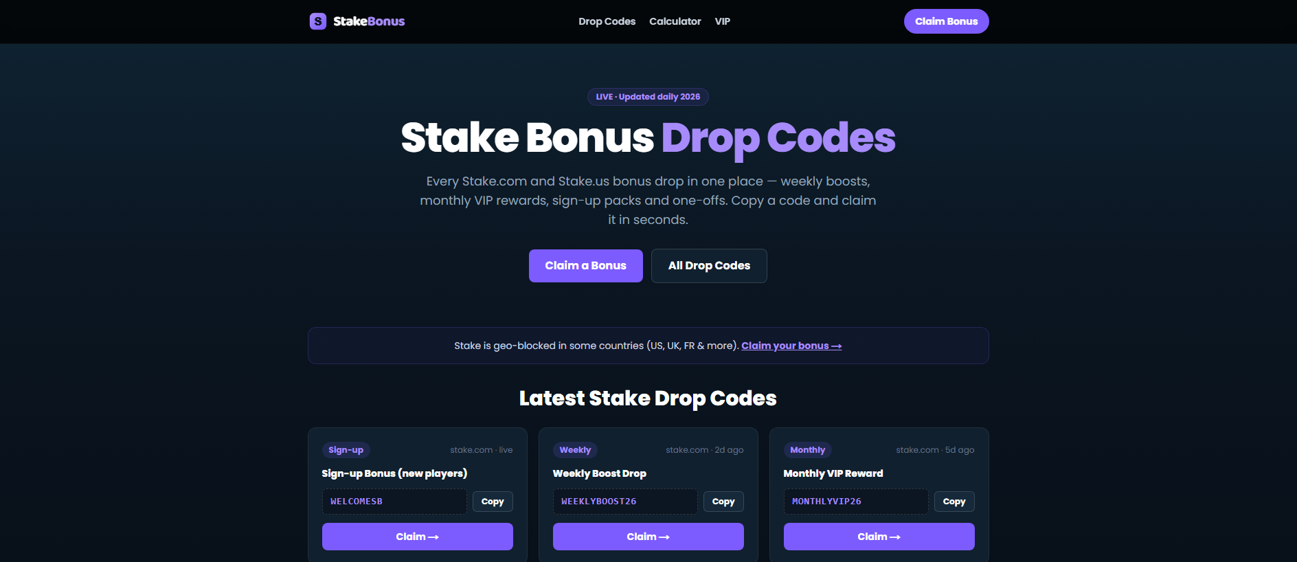 Screenshot of stake-bonus.fun