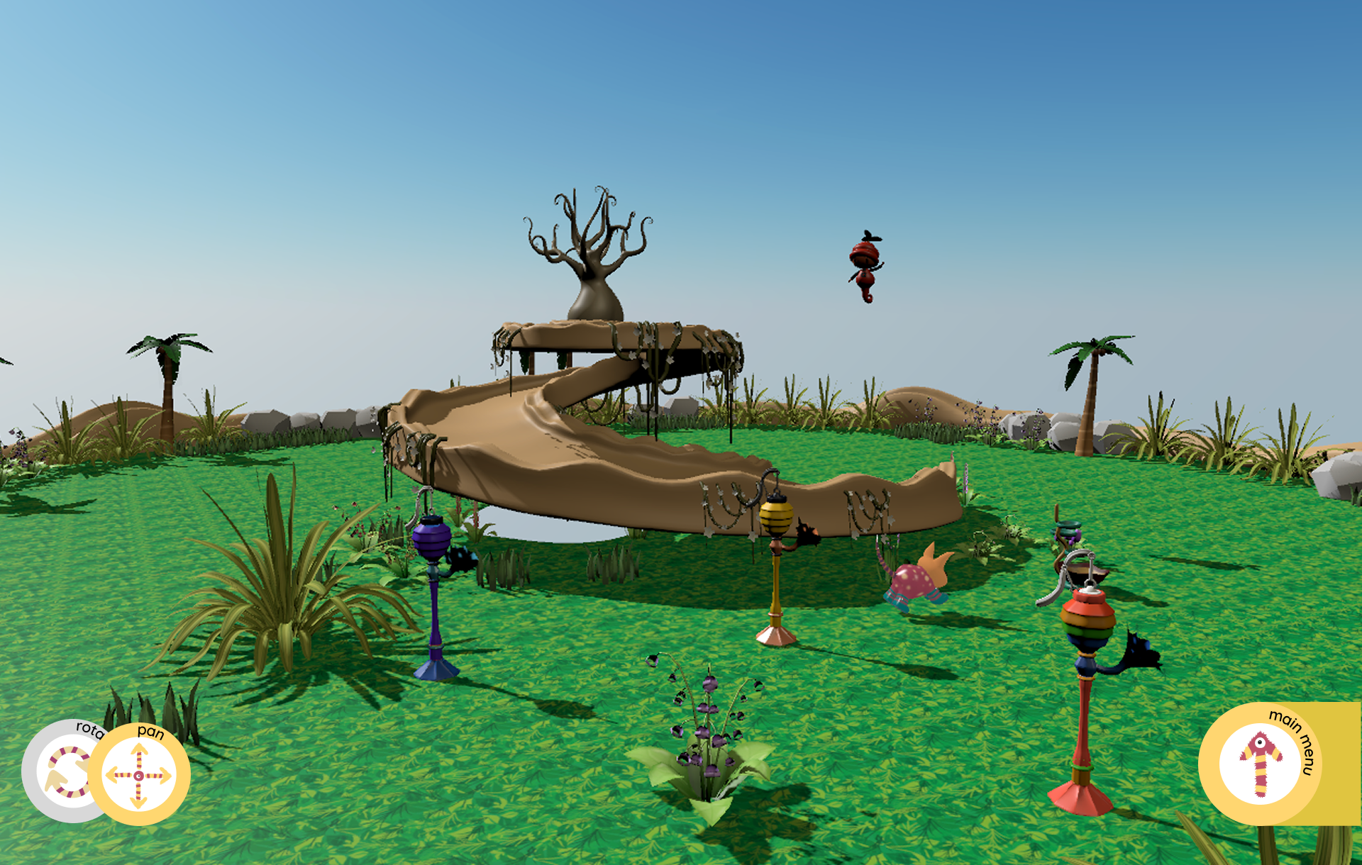 Immersive AR experience with virtual plants