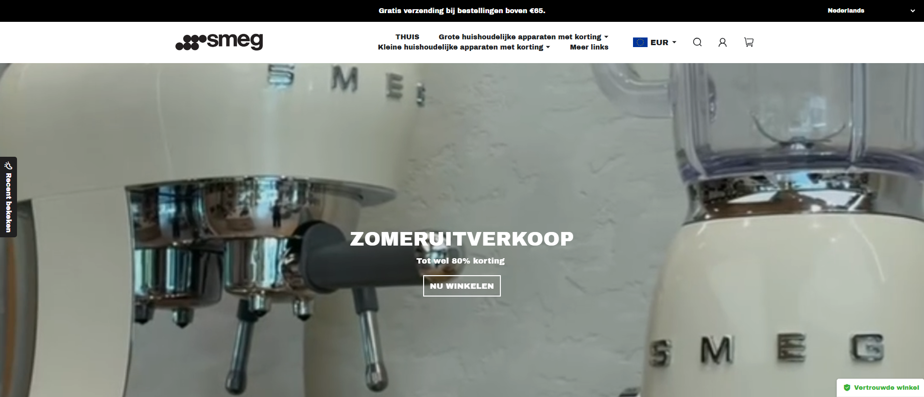 Stored capture of smeg-onlinestore.com