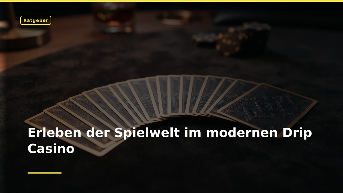 Erleben der Spielwelt im modernen Drip Casino