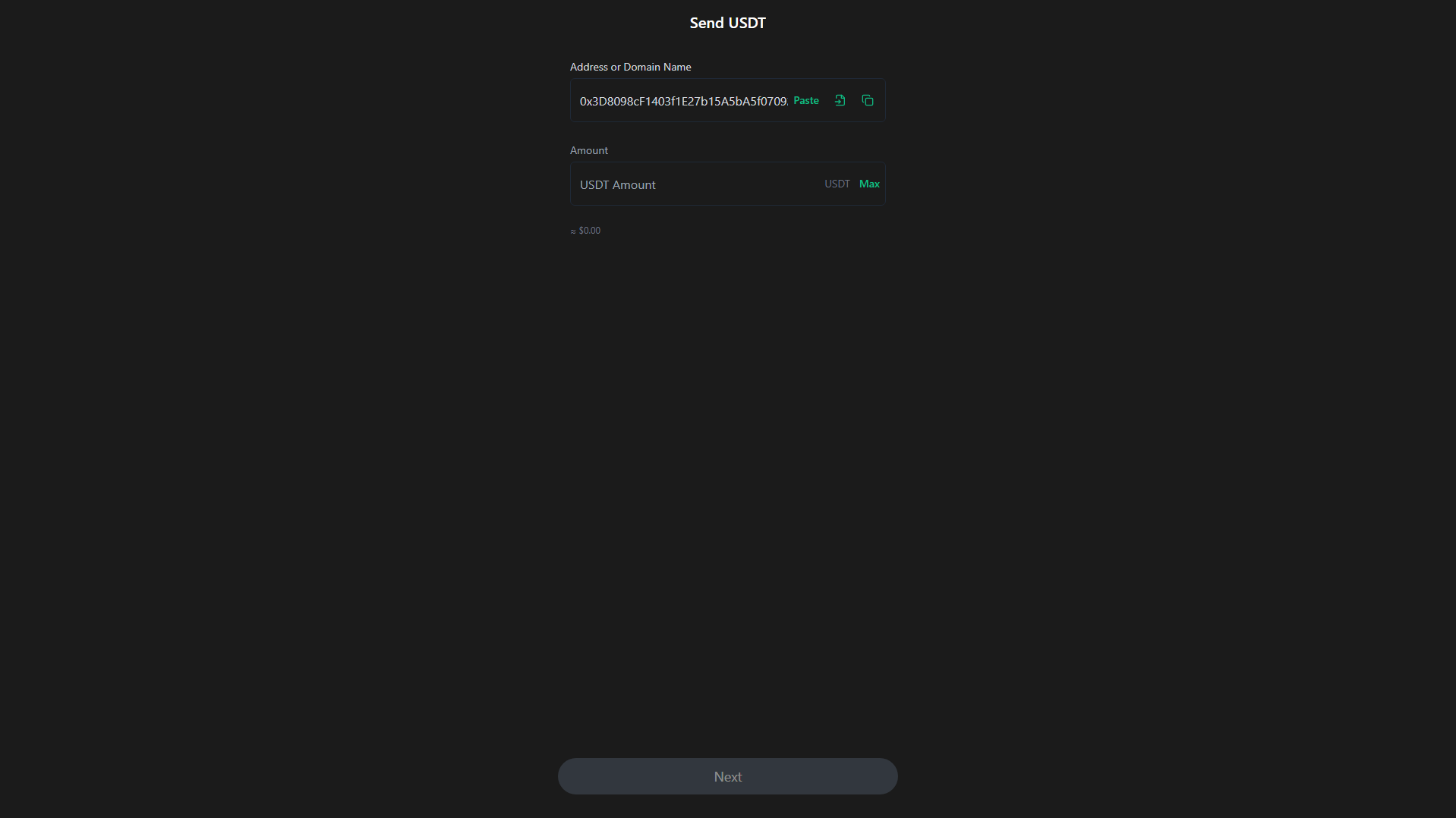 Forensic screenshot of [REDACTED] showing the phishing page layout
