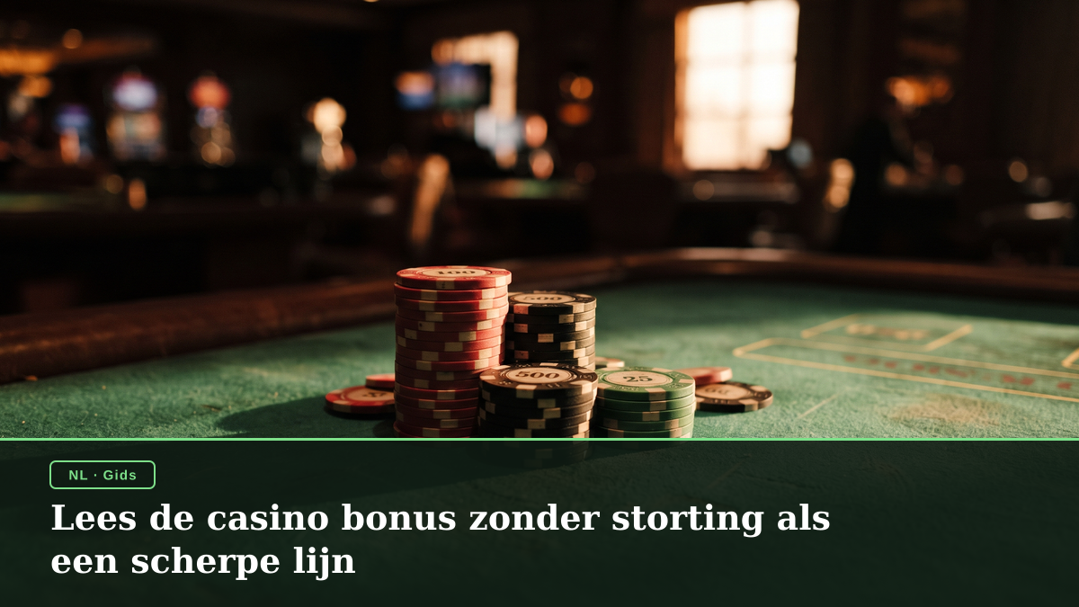Lees de casino bonus zonder storting als een scherpe lijn