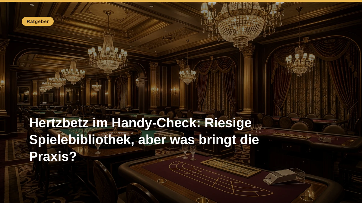 Hertzbetz im Handy-Check: Riesige Spielebibliothek, aber was bringt die Praxis?