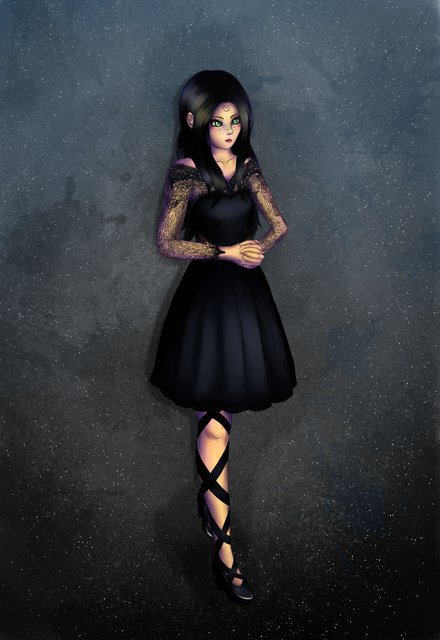 It was too late to add an actual background, so I just kinda threw some stuff at it and called it good.